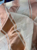 Organza satin silk striped
