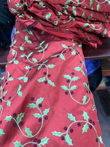 Holiday silk’s Embroidery