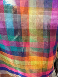 Silk organza multi check