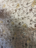Silk with embroidery