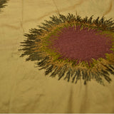 Abstract Sun Pattern Silk Shantung Embroidery