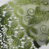 Thin Loopy Floral Embroidered Lace Fabric