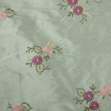 Flower Patches Silk Shantung Embroidery