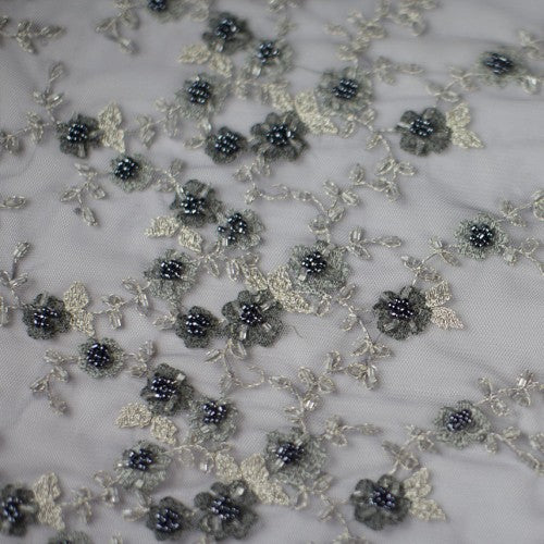 Beaded Flowers Lace Fabric – Butterfly Fabrics NYC