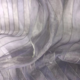 Stripes Silk Metallic Organza