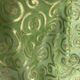 Swirl Design Silk Organza Embroidery