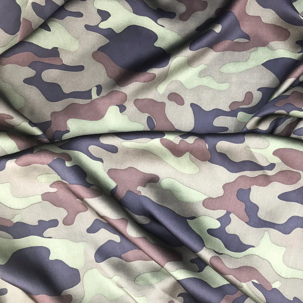 Camouflage Silk Print