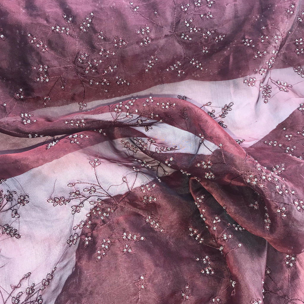 Silk Organza - Dusty Rose  Silk organza, Organza fabric, Organza