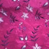 Flower Pattern Crepe Silk Chiffon Embroidery